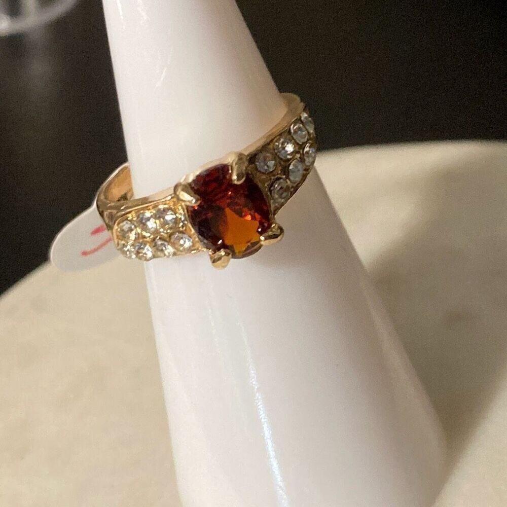 New fashion ring gold tone cz - 6